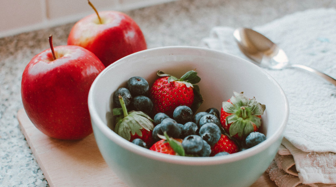 Compote fraises-pommes-myrtilles