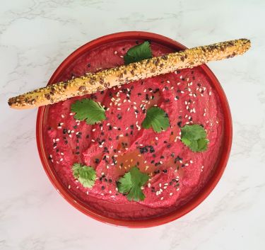 Houmous betteraves et sésame Magimix.