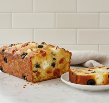 Cake chorizo, olives et féta Magimix.