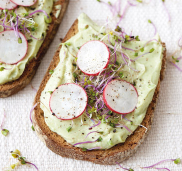 Tartines d'avocat à la ricotta Magimix.
