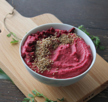 Houmous de betterave et citron Magimix.