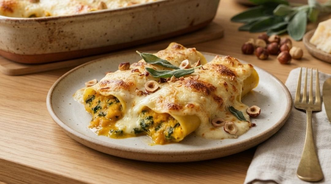 Cannelloni de courge et ricotta