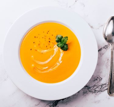 Velouté de topinambours et carottes Magimix.