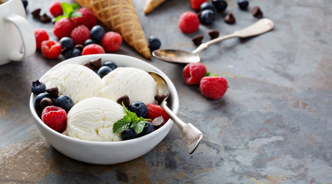 Glace au yaourt grec