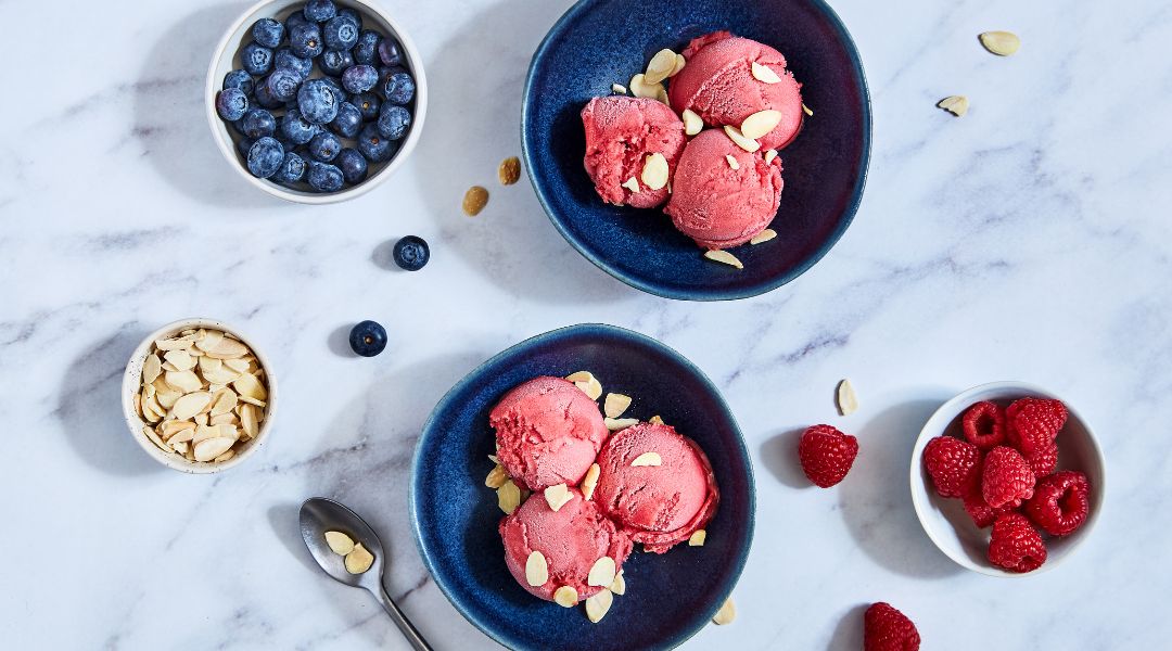Raspberry sorbet