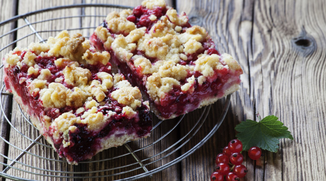 Tarte-crumble aux groseilles