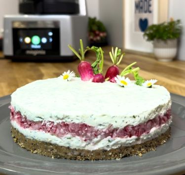 Cheesecake aux radis roses Magimix.