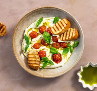 Whipped ricotta roasted tomato Magimix.