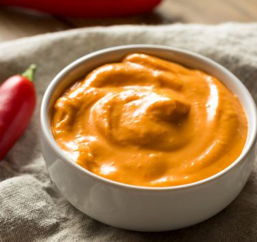 Sriracha garlic mayonnaise Magimix.