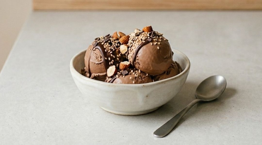 Glace chocolat et tahini