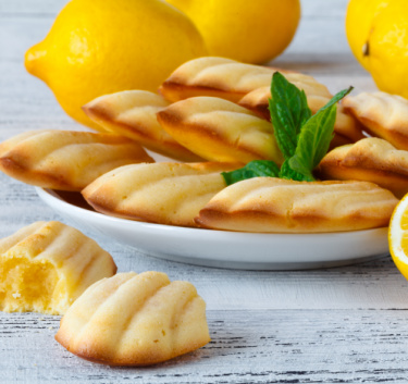 Madeleines au citron Magimix.