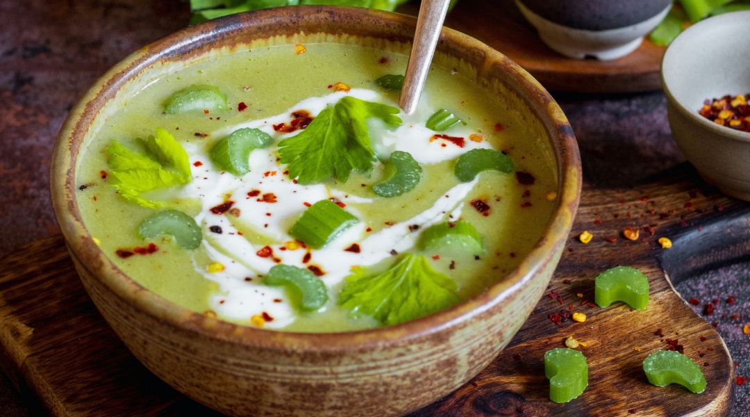 Velouté de céleri au piment
