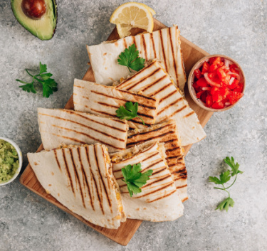 Quesadillas végé Magimix.