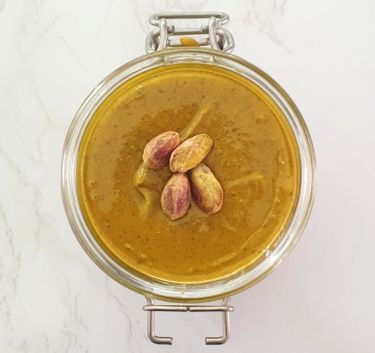 Pâte à tartiner aux pistaches Magimix.