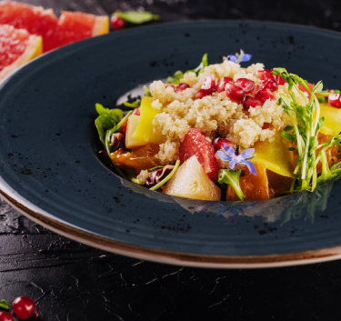 Salade de quinoa agrumes-passion Magimix.