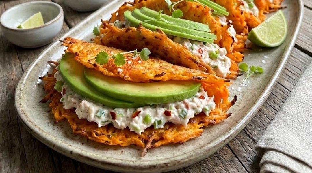 Wraps de carottes au thon et avocat
