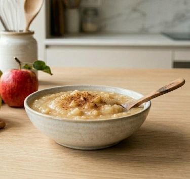Apple-banana-cinnamon compote Magimix.