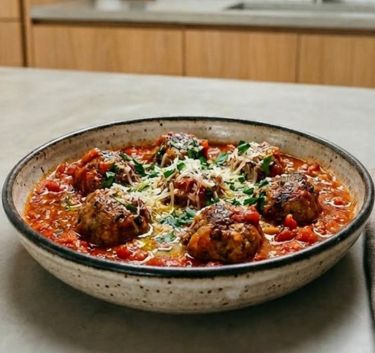 Meatballs in tomato sauce Magimix.