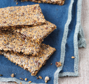 Crackers graines de lin et chanvre Magimix.