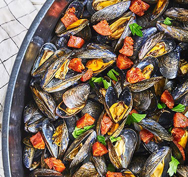 Moules au chorizo Magimix.