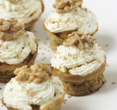 Muffins au potiron et aux noix Magimix.
