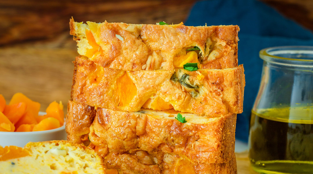 Cake potiron et bleu d'Auvergne