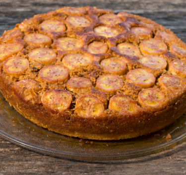 Gâteau renversé à la banane Magimix.
