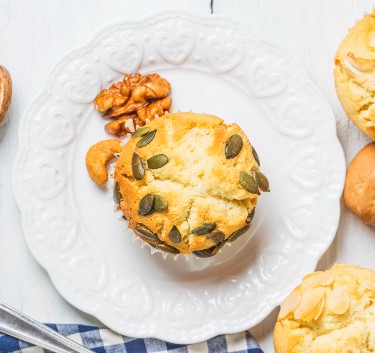 Petits cakes au bleu et aux noix Magimix.