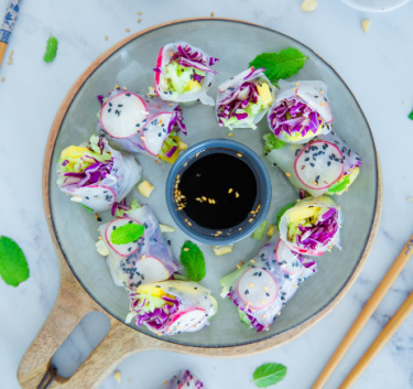 Rouleaux de printemps veggie Magimix.