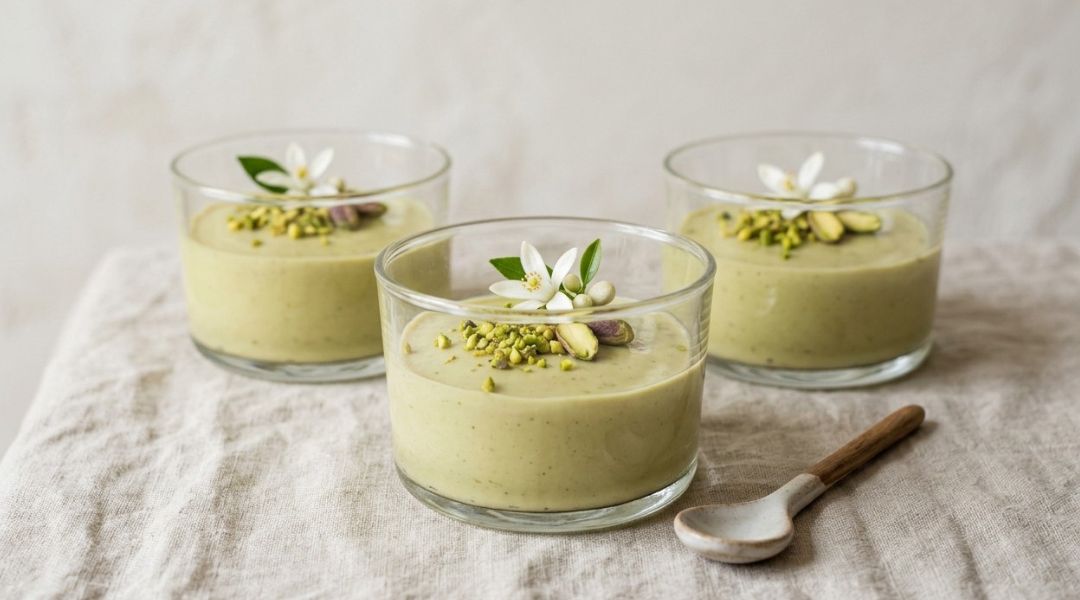 Crème pistaches et fleur d'oranger