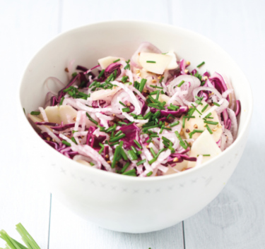 Salade chou rouge, sarrasin et radis Magimix.