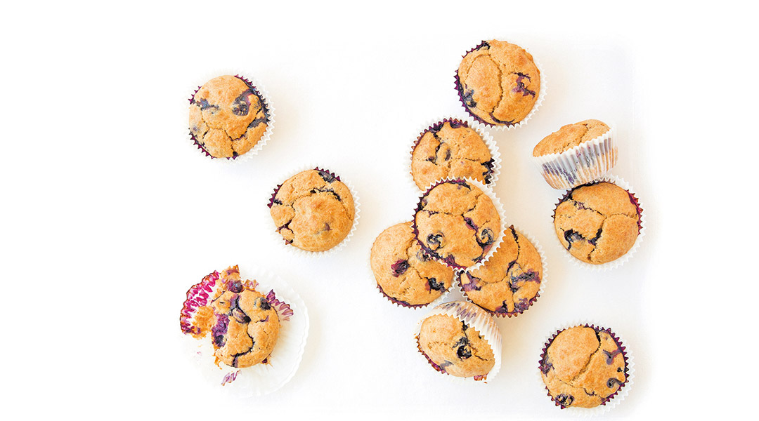 Muffins myrtilles-pommes