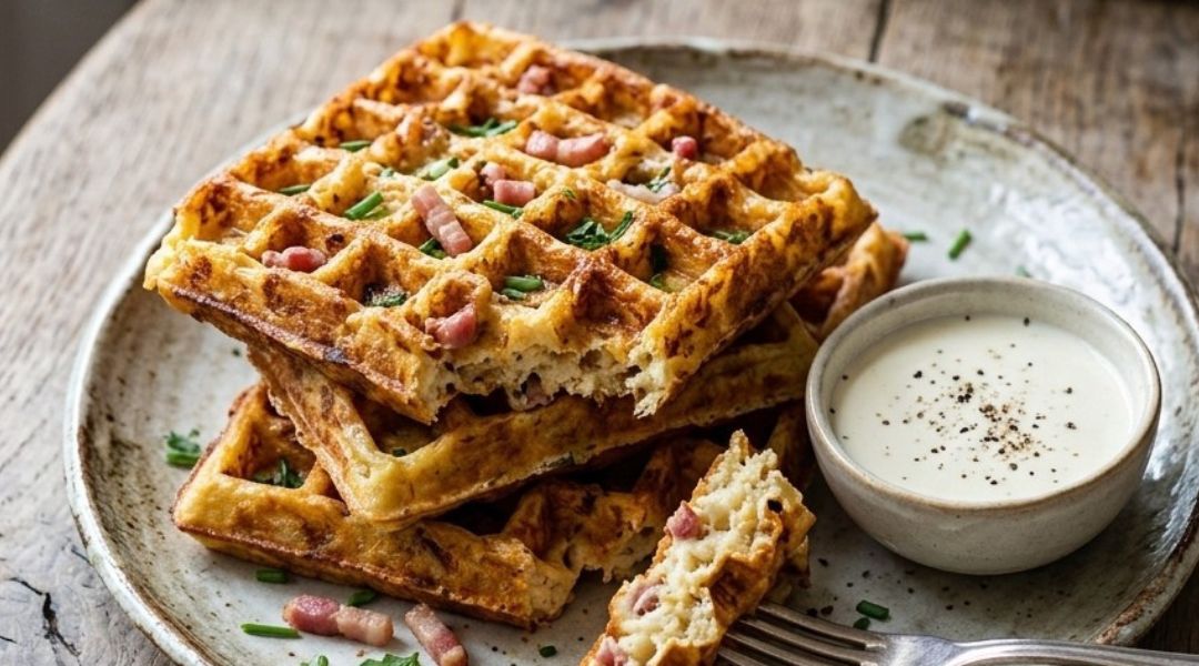 Gaufres façon quiche