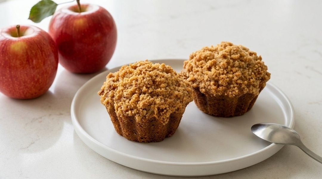 Muffins crumble aux pommes