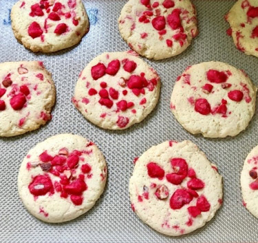 Cookies aux pralines roses Magimix.