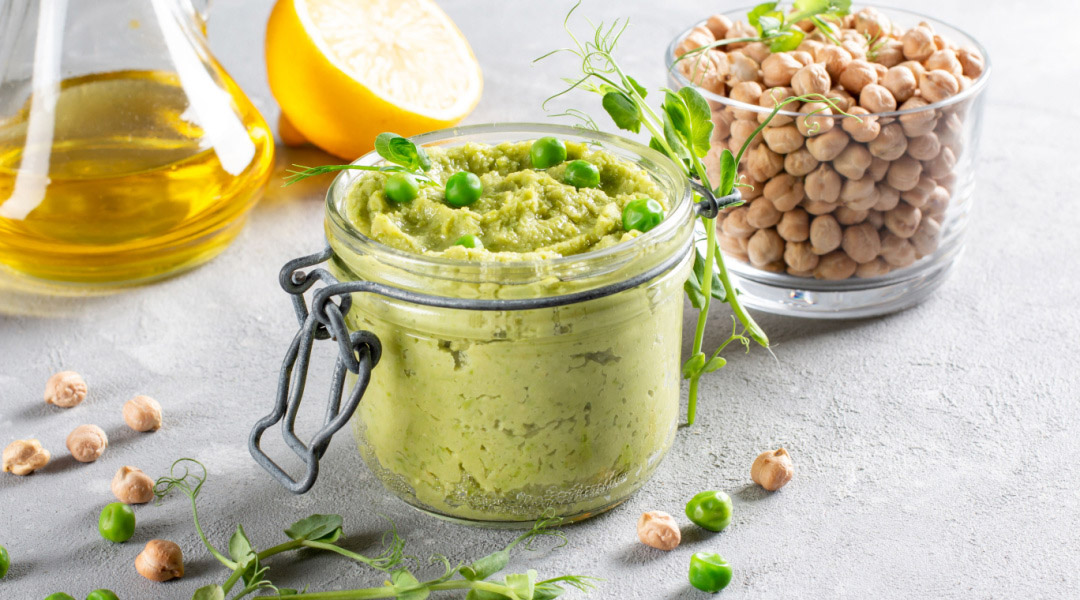 Houmous de petits pois