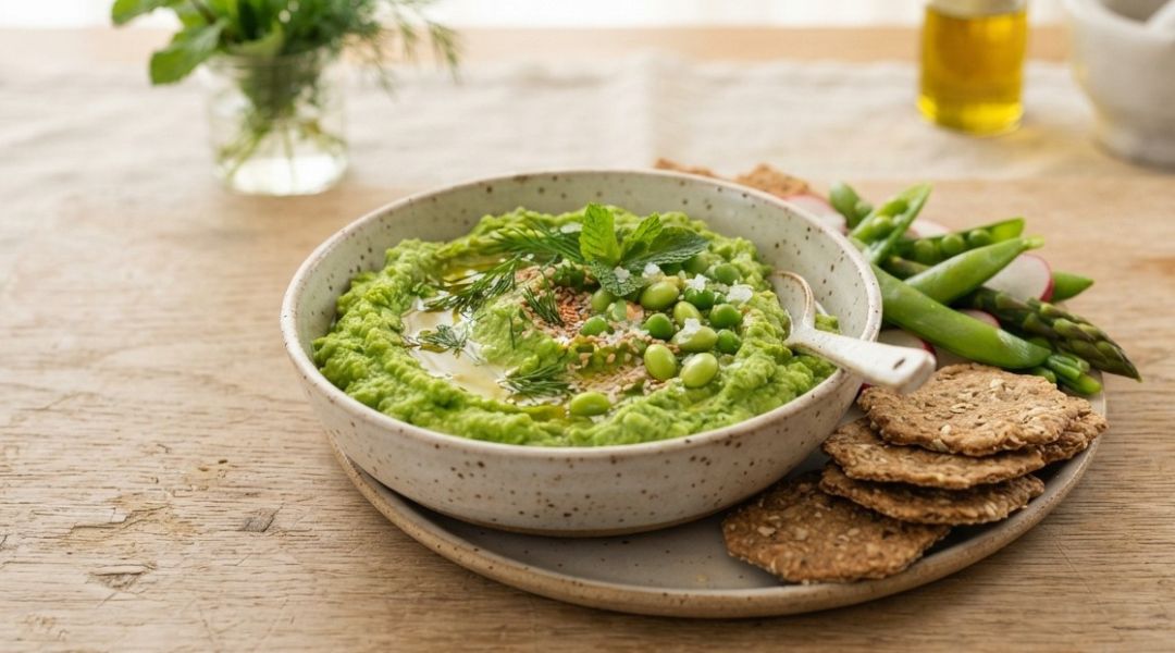 Dip de pois et edamames