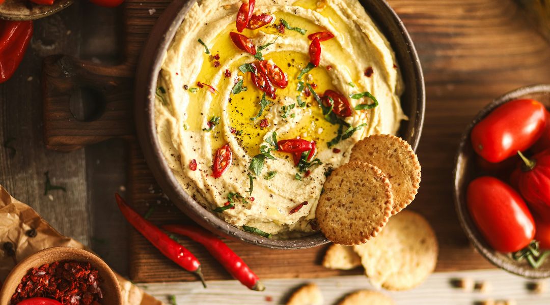 Hummus à la harissa