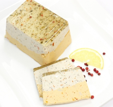 Terrine marine, sauce pamplemousse Magimix.