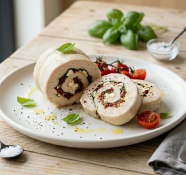 Tomato Basil Chicken Roulade Magimix.