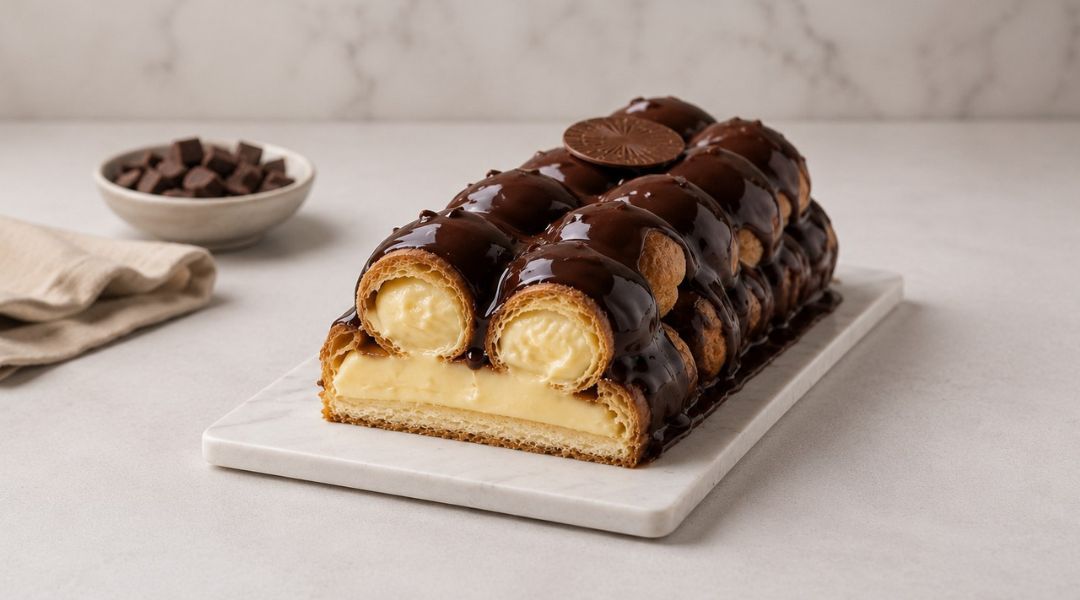 Bûche aux Profiteroles