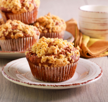 Muffins-crumble aux prunes Magimix.