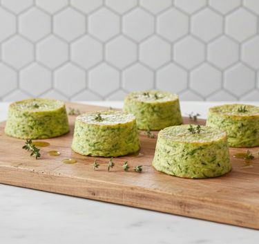 Mini courgette and parmesan flans Magimix.