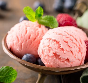 Glace framboises rapide Magimix.