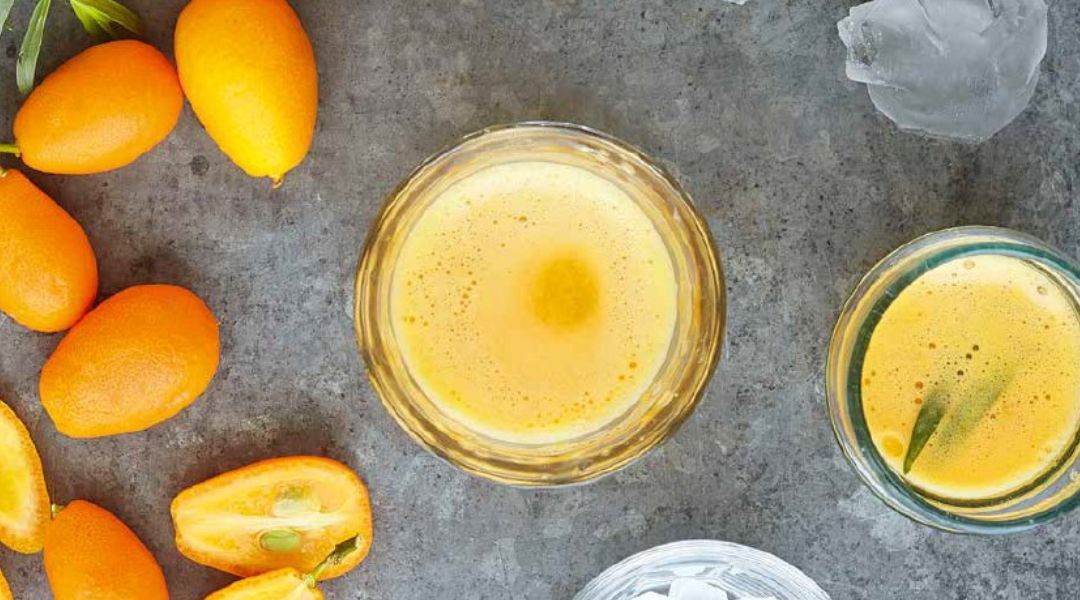 Shot kumquat estragon