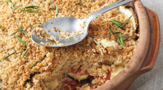 Crumble tomates courgettes