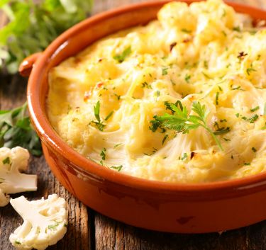 Chou-fleur au gratin sans gluten Magimix.