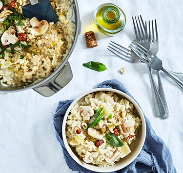 Risotto champignons et pecorino Magimix.