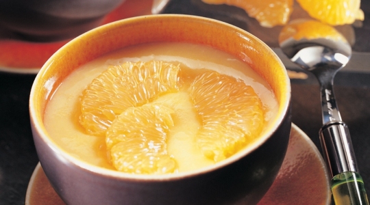 Petits flans au pamplemousse