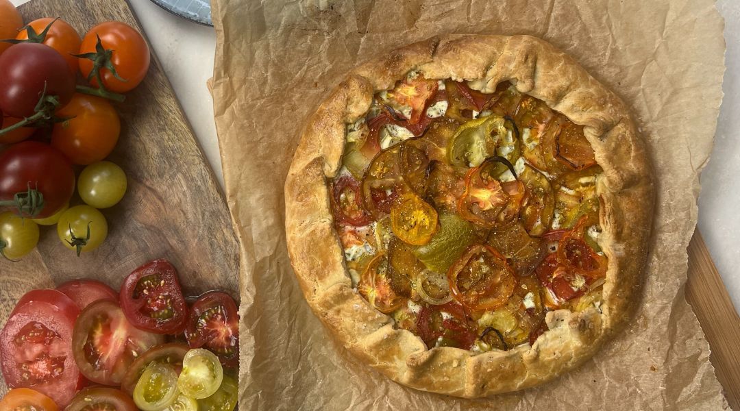 Tarte rustique à la tomate